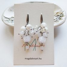 "Jégkirálynő" nemesacél kígyólánc szőlőfürtös medállal