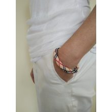 "Burberry" hangulatú gyöngyorgolt karkötő